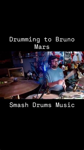 Drumming to Bruno Mars @brunomars