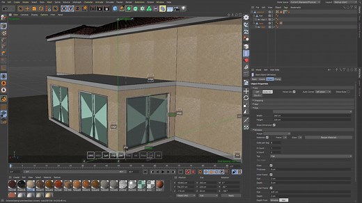 C4D插件-仿CAD建筑曲线建模插件WTools3D LWCAD v2020.00