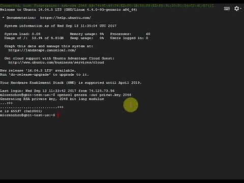 Create private key with openssl