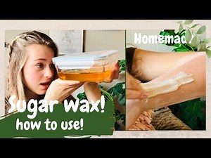 HOW TO MAKE SUGAR WAX FOR BEGINNERS// EASY// How to use correctly!