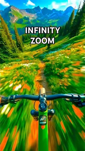 Infinity Loop Psychedelic Bike #shorts #trippy #animation #zoomeffect