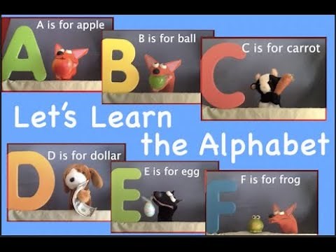 Puppet ABC's - Let's Learn About the Alphabet! Puppets teach words that start with each letter! FUN!