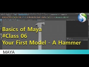 Basics of Autodesk Maya #Class 06 | Create Your First Poly Model - A Hammer | How to Start Modeling