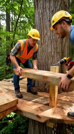 Building a Luxury Tree House on a Giant Tree 🌳🏡 #home #work #building