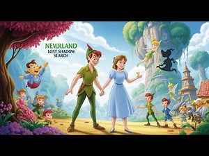 Peter Pan and Wendy’s Lost Shadow Search! | Magical Kids Storytime Adventure