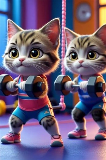 Funny Cat Doing Exercise Cute Workout Cat Video Fitness Cat Moments