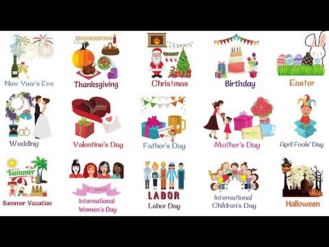 Holidays & Special Events  Vocabulary