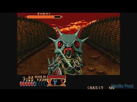 Crossed Swords (Arcade) Game Playthrough Longplay retro Game