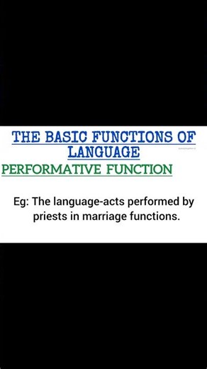Performative Function || Logic and Language ||