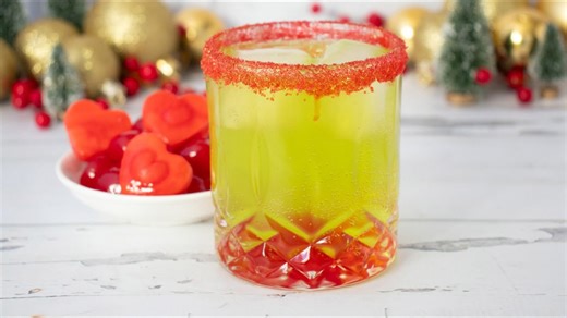 Mean and green Grinch cocktail recipe