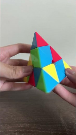 Triangle Rubik’s Cube Solved! 🔺😲 #rubikscube #shorts