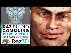 Daz Studio Facial Animation ~ Combining Power Pose & Genesis Face Controls to Edit Facial Mocap