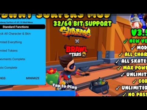 Subway Surfers X Brawl Stars MOD MENU V3.52.4 Mod APK Latest Version Terba | Unlimited Money#modapk