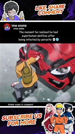 The parasite made him a monster 💀🥶 #anime #shorts