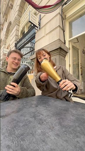 Electrode comparison with ‪@henrikcox‬ 🦾🤣 #limbdifference #bionicarm