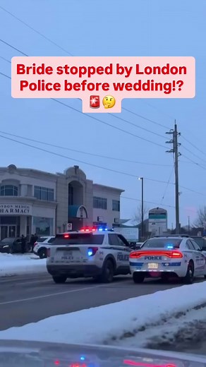 Imagine getting pull over before your wedding? 💀 Credit: Video credits by @johngarzonmartin Follow @northlylondon for London Content Daily 🇨🇦 DM us your videos/photos to be featured on the page ‼️ #NMG #NMGlondon #london #londonontario #westernu