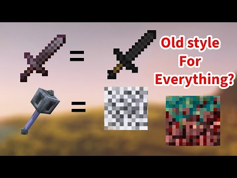 Trying the Classic Texture Pack in Minecraft Bedrock Edition!