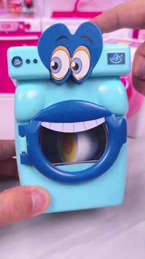 Satisfied unboxing, Mini Washing Machine Toy Set , ASMR video