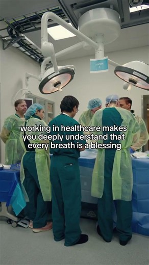 Working in healthcare changes how you see life.
