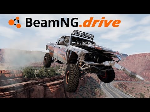 Jump testing the new Gavril D-Series Prerunner | BeamNG.Drive