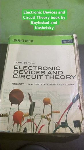 Electronic Devices and Circuit Theory book by Boylestad and Nashelsky #shorts #enginerdmath #math