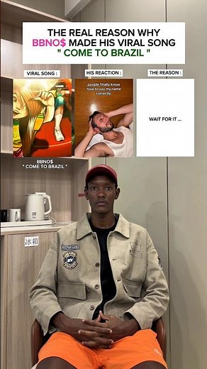 THE REAL REASON WHY BBNO$ MADE HIS VIRAL SONG " COME TO BRAZIL " #shorts #viral #trending #bbnos