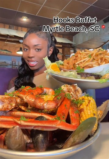 My first time trying a seafood buffet like this… They were NOT lying! 🔥 😭 Fresh seafood, fun drinks, and endless options. Add this to your list. @Hooks Calabash seafood buffet Location: 1902 N Kings Hwy Myrtle Beach, SC 29577 United States #myrtlebeach #visitmyrtlebeach #myrtlebeacheats #seafoodbuffet #buffetlife #hooksbuffet #foodie #eating #eatingshow #viral #ramadan #fy #seafood #allyoucaneat #viralfood