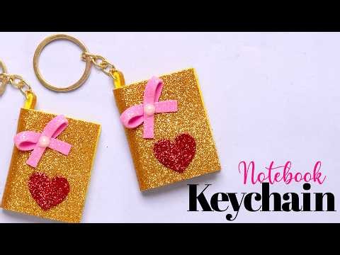 DIY Notebook Keychain | Surprising Miniature Crafts | DIY Gift Keychain Ideas