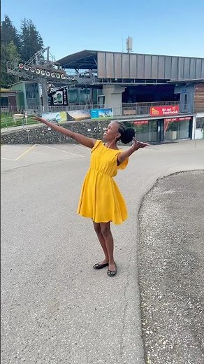 Climbing the Alps; A Dress, a German, and a 5 km Walk. #shorts