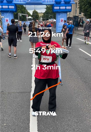 21km @iman #strava #run #pace #halfmarathon #21km | Running