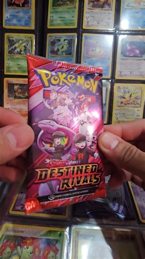cozy destined rivals booster 🍬👁✨️😊 #pokemon #pokemontcg #pokemoncards #teamrocket