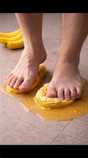 Banana Chappal Crushing ASMR 👣🍌 (Very Loud Squish!)