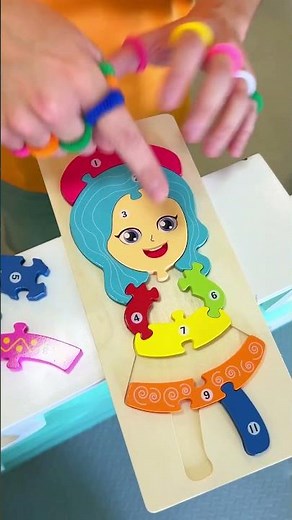 😄 Counting Game: Add Pieces To The Doll! 👧 #shorts #kidslearning