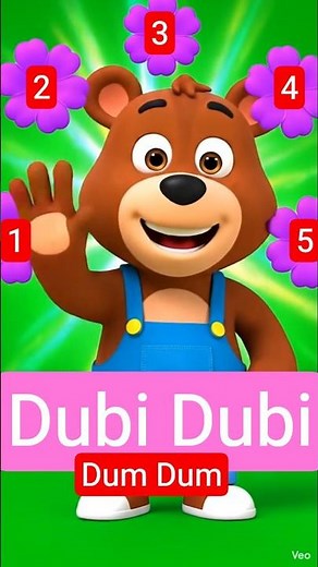 dubi dubi dum dum Count to 5! 🖐️ Fun Numbers Song for Kids! #shorts #kidslearning