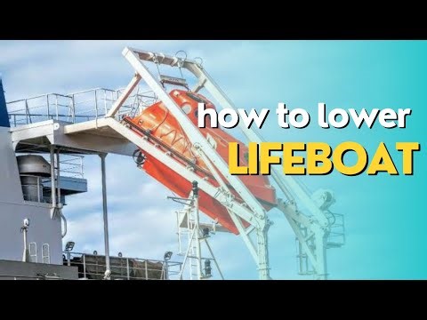 How to lower Free Fall Life Boat?