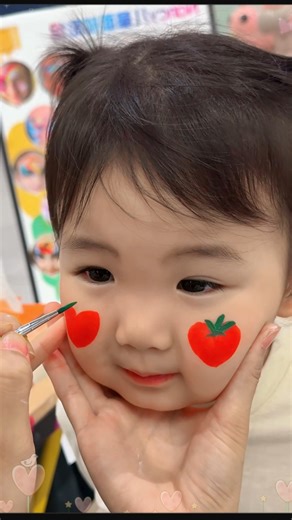 108K views · 2.5K reactions | Sweet strawberry face painting — like a fresh strawberry bouncing on the face  No art background needed! In just a few easy steps, you can create this cute and dreamy look  Perfect for parties, festivals, or face painting gigs  Want to learn this strawberry face painting? Comment “Teach me” and I’ll guide you step by step ✨ #FacePainting #StrawberryArt #KidsMakeup #BodyPainting #LearnAndEarn #Ankabella | AnKa Bella Art | Facebook