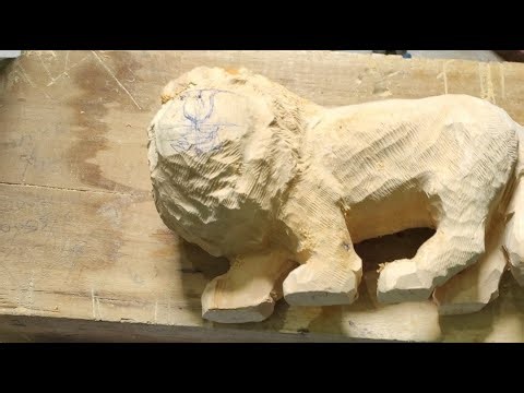 Realistic Lion Carving | लकड़ी में रियलिस्टिक शेर बनाना सीखें | Part 3 | Wood Carving Tutorial