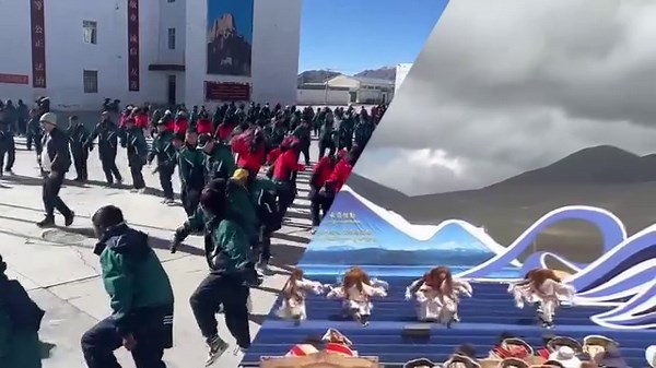 4.2K views · 217 reactions | "Bounce Dance", originating from Cishi Township in southwest China's Xizang Autonomous Region several hundred years ago, offers a visually appealing "spring" element. Check out how this traditional dance adds vitality to class-break exercise in Xizang. | China Xinhua Sports | Facebook