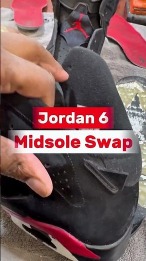 How to Swap a Midsole on Jordan #before #after #sneakers #howto #jordan #nike #shoes