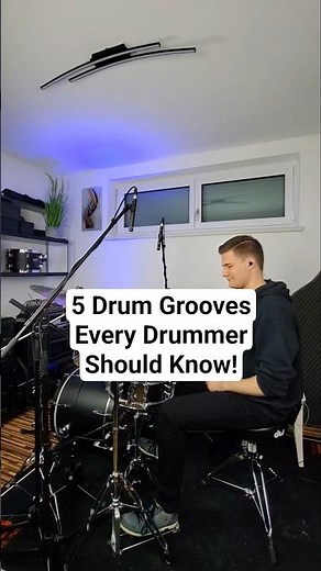 5 easy drum grooves every drummer should know! 🥁