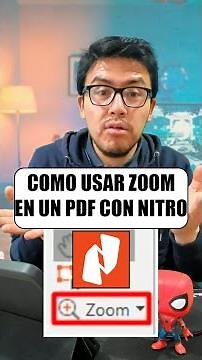 Como usar el ZOOM en un PDF con Nitro PRO 😊💻