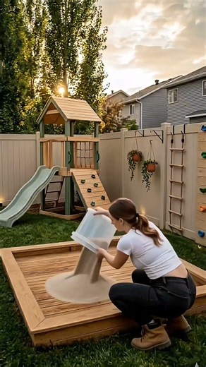 Nobody Believed I Built This $20,000 Backyard Playground 😲 #shorts