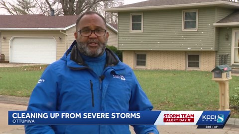 Iowa weather: Ottumwa cleans up after storm damage