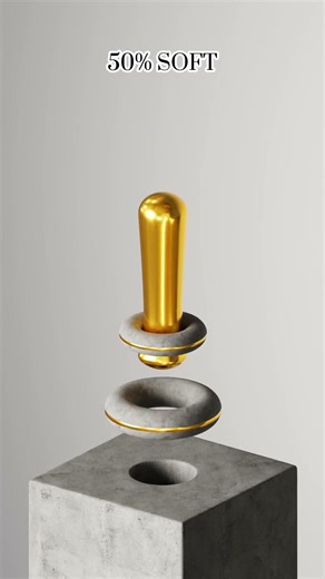 Soft Body Physics 0 vs 100 Pure Relaxation #simulation #3d #shorts