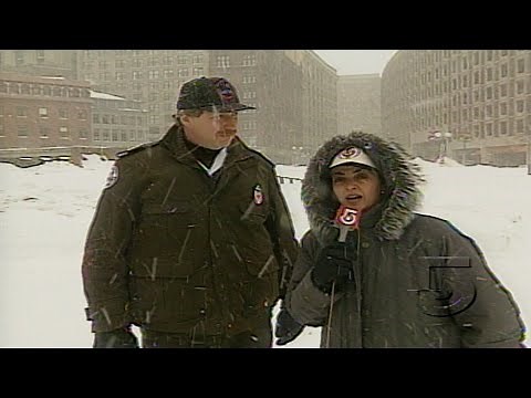 Boston's Blizzard of 1996; WCVB broadcast highlights