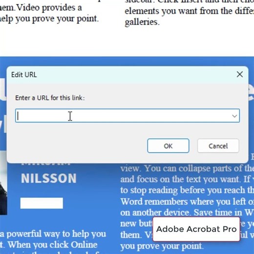 Adding Hyperlinks using Adobe Acrobat Pro