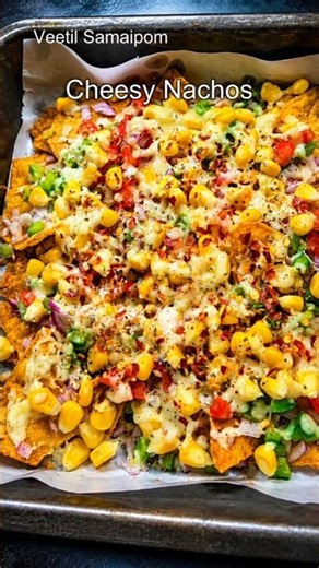 Ultimate Cheese Loaded Nachos Recipe 🤤Easy Snack in 5 Mins #shortsfeed #shorts #nachos #cheesenachos