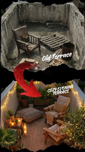 “The Most Peaceful Terrace Transformation Ever 🌿😌” #hometransformation#sitting #gardenhome #garden