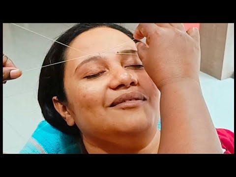 Upper lips। threading tutorial | eyebrow threading tutorial | chin threading tutorial | 2025