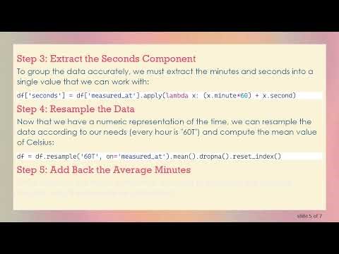 How to Calculate the Mean Celsius Using the Measured_at Column in Python